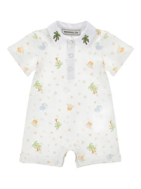 Monnalisa Embroidered Collared Babywear