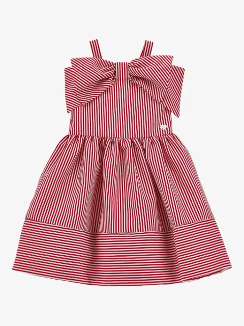 Monnalisa striped bow dress