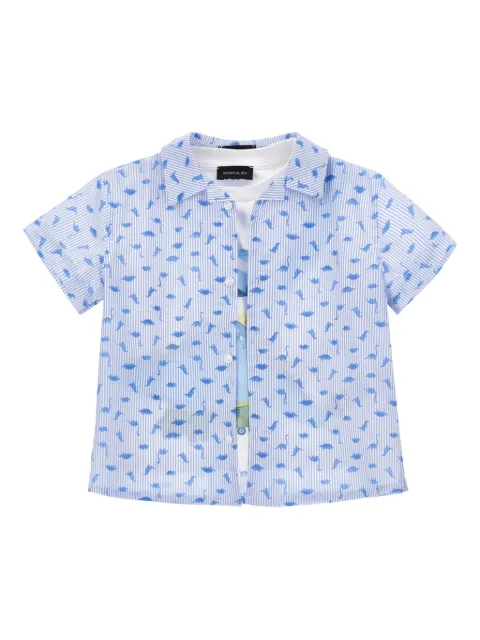 Monnalisa dinosaur-print T-shirt set