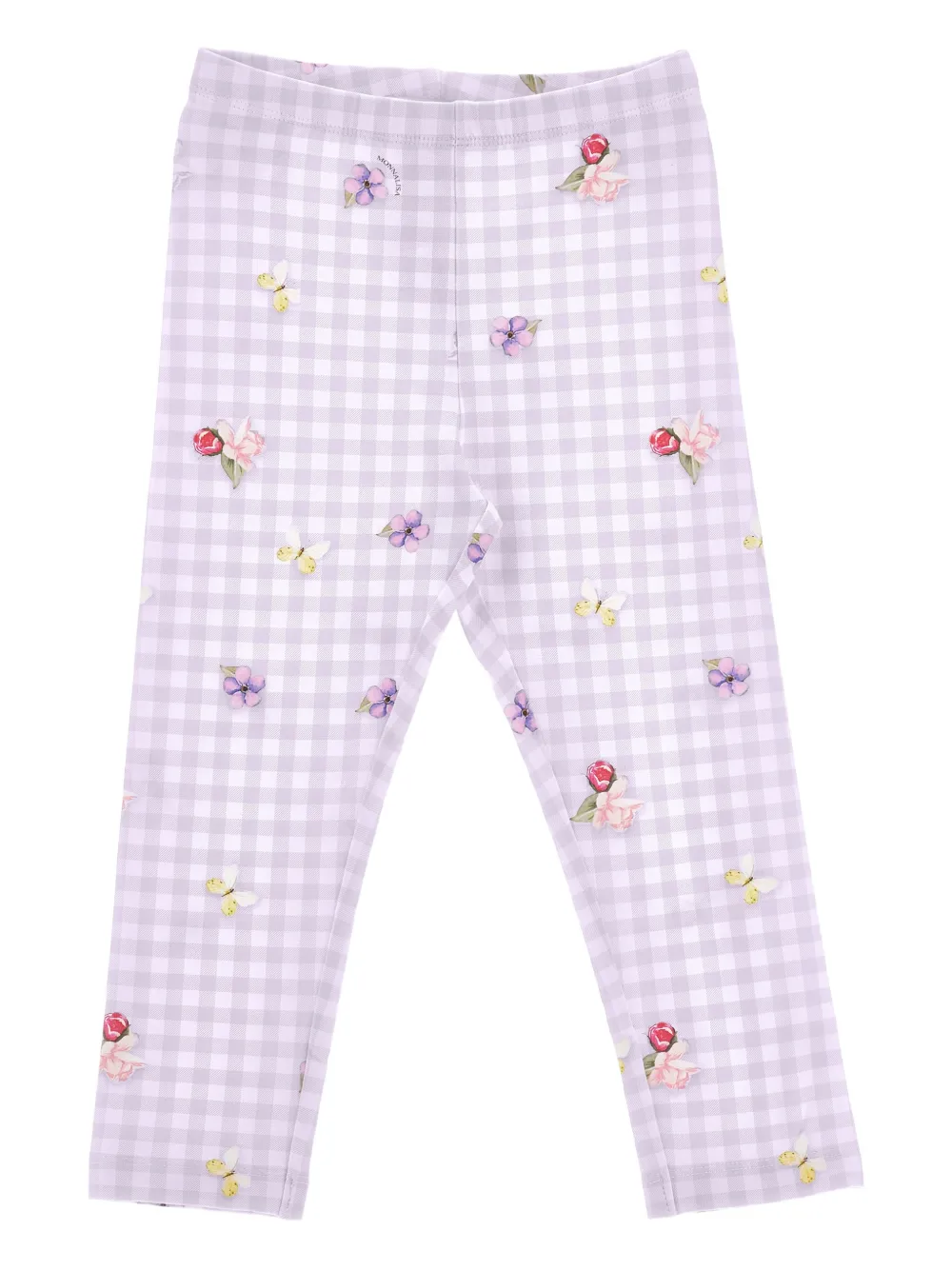 Monnalisa Leggings a quadretti - Bianco