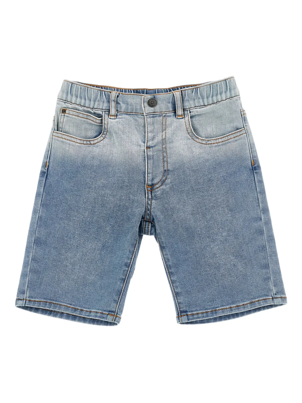 Monnalisa Shorts mit Logo-Patch - Blau