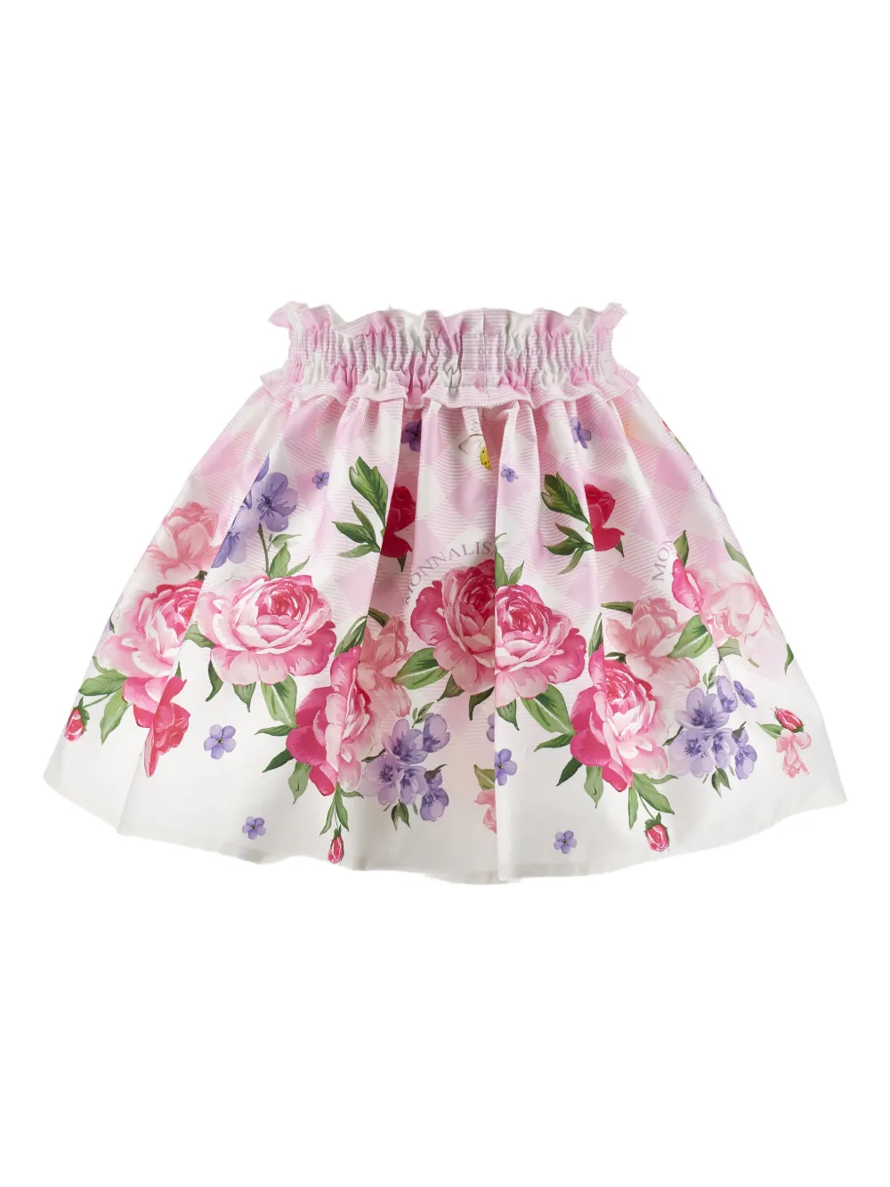 Monnalisa Rok met ruches Roze