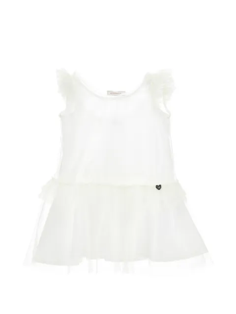 Monnalisa vestido sin mangas con volantes