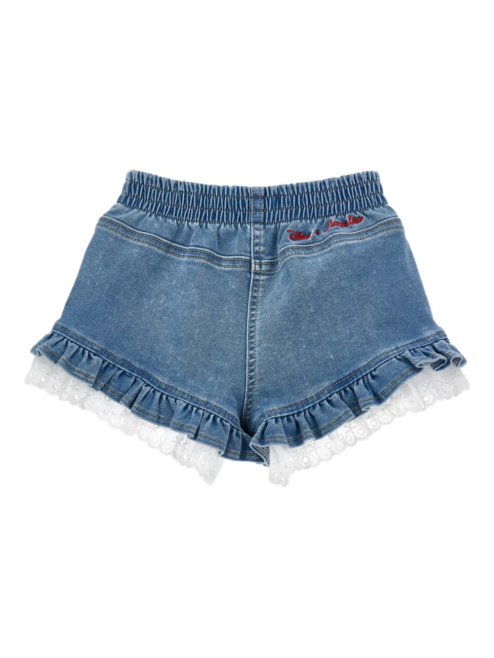 Bear-Embroidered Shorts