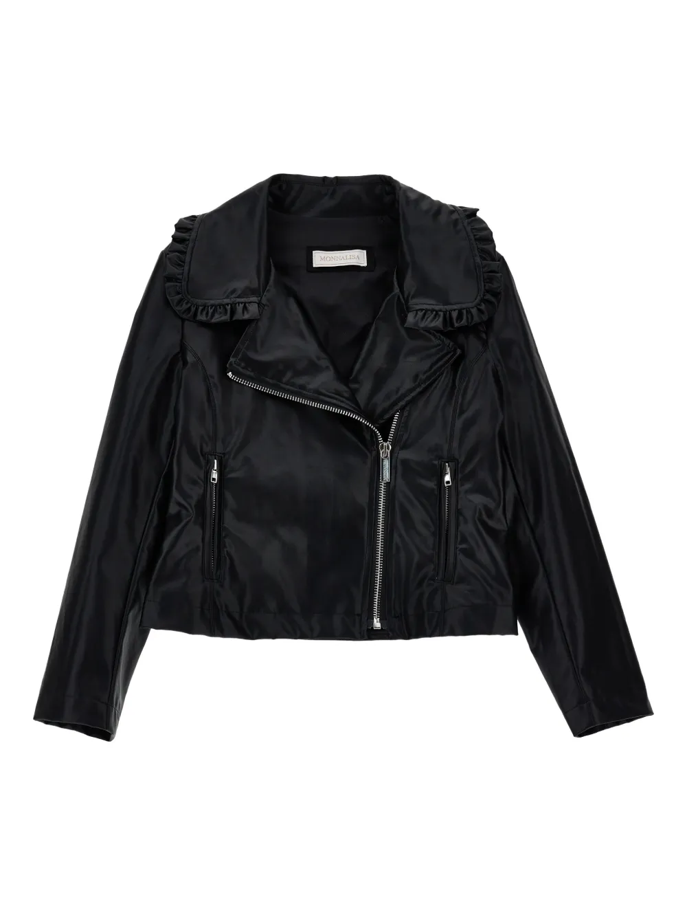 Monnalisa Jacke mit Rüschen - Schwarz