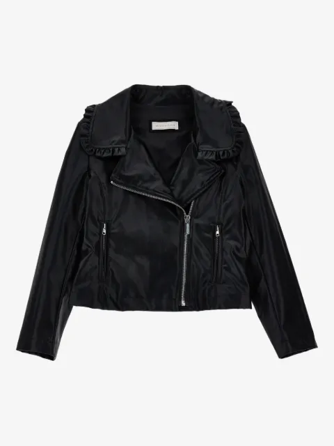 Monnalisa ruffled zip jacket