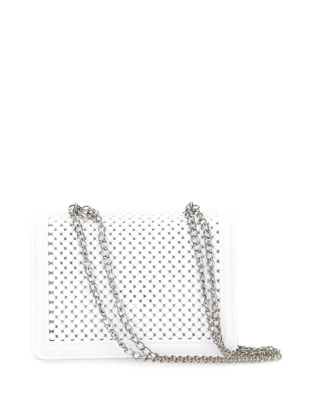  Monnalisa Beaded Chain Bag - White 