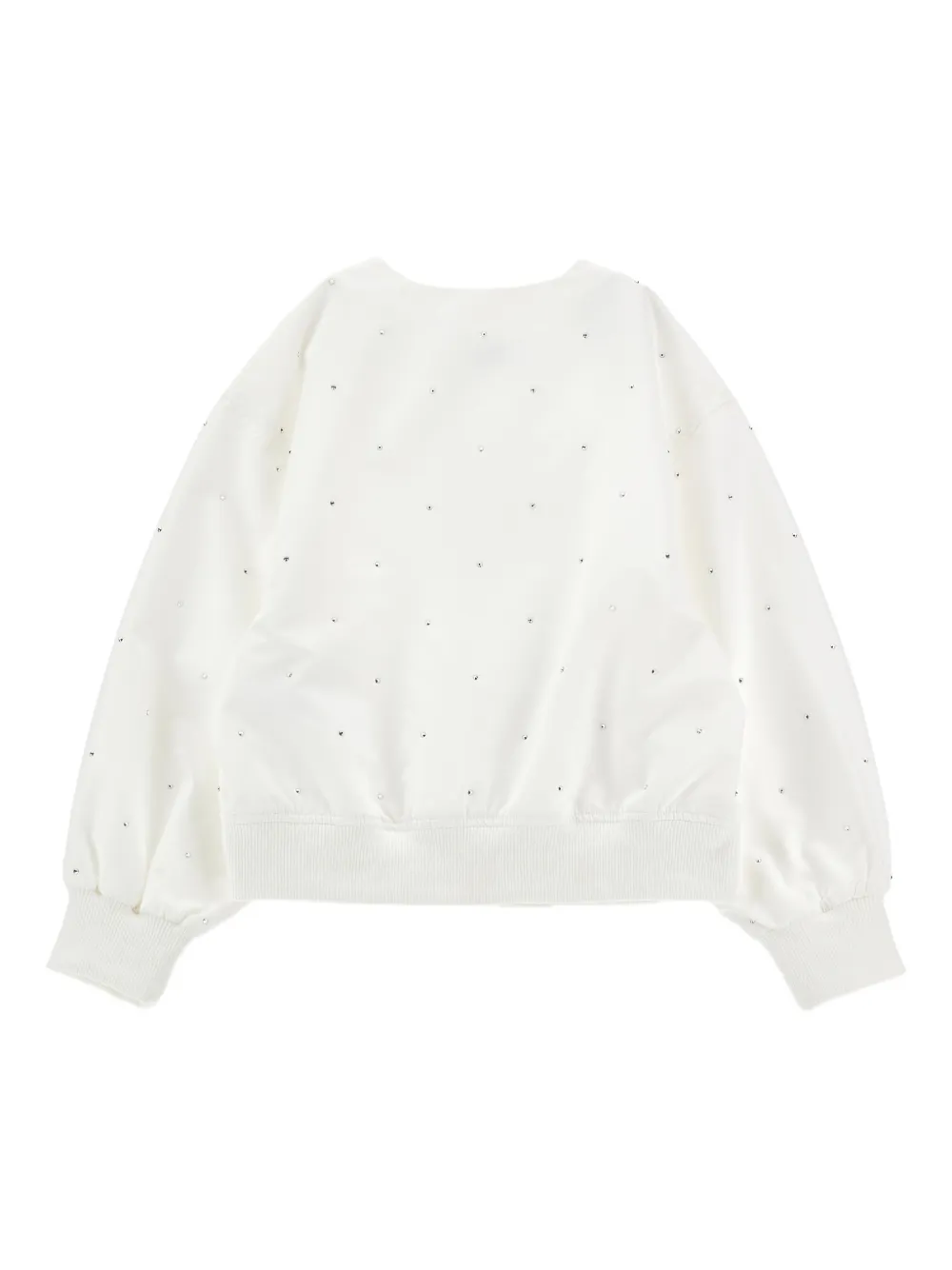  Monnalisa Zip Embellished Jacket - White 