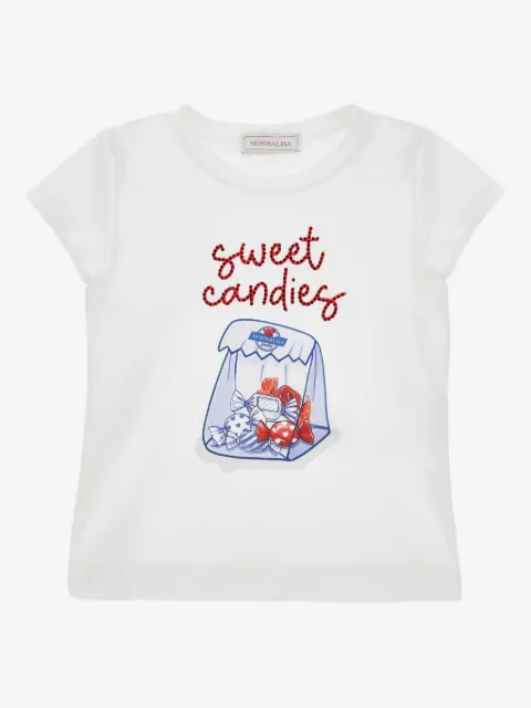 Monnalisa Sweet Candies graphic-print T-shirt