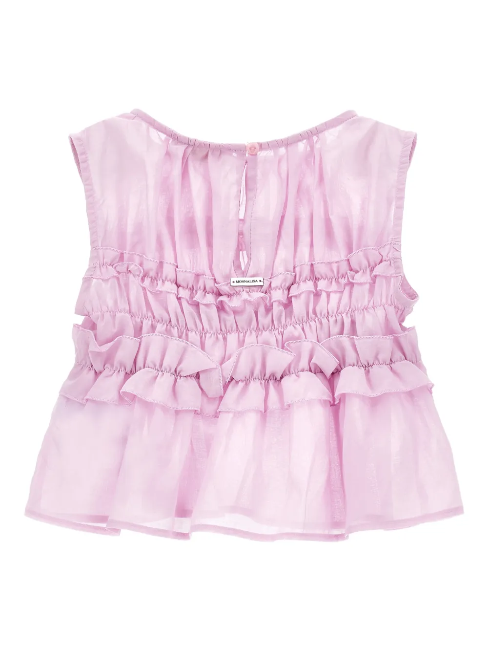  Monnalisa Ruffled Top - Pink 