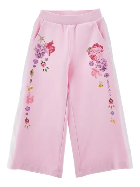Monnalisa floral-print track pants