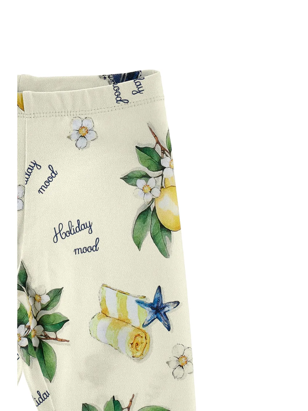 Monnalisa Legging met grafische print Beige