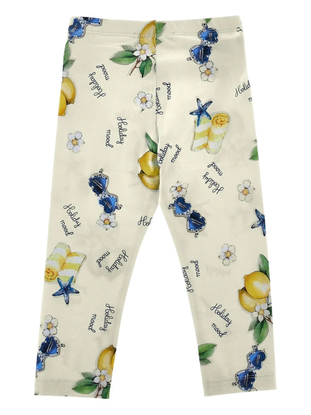 Monnalisa Legging met grafische print Beige