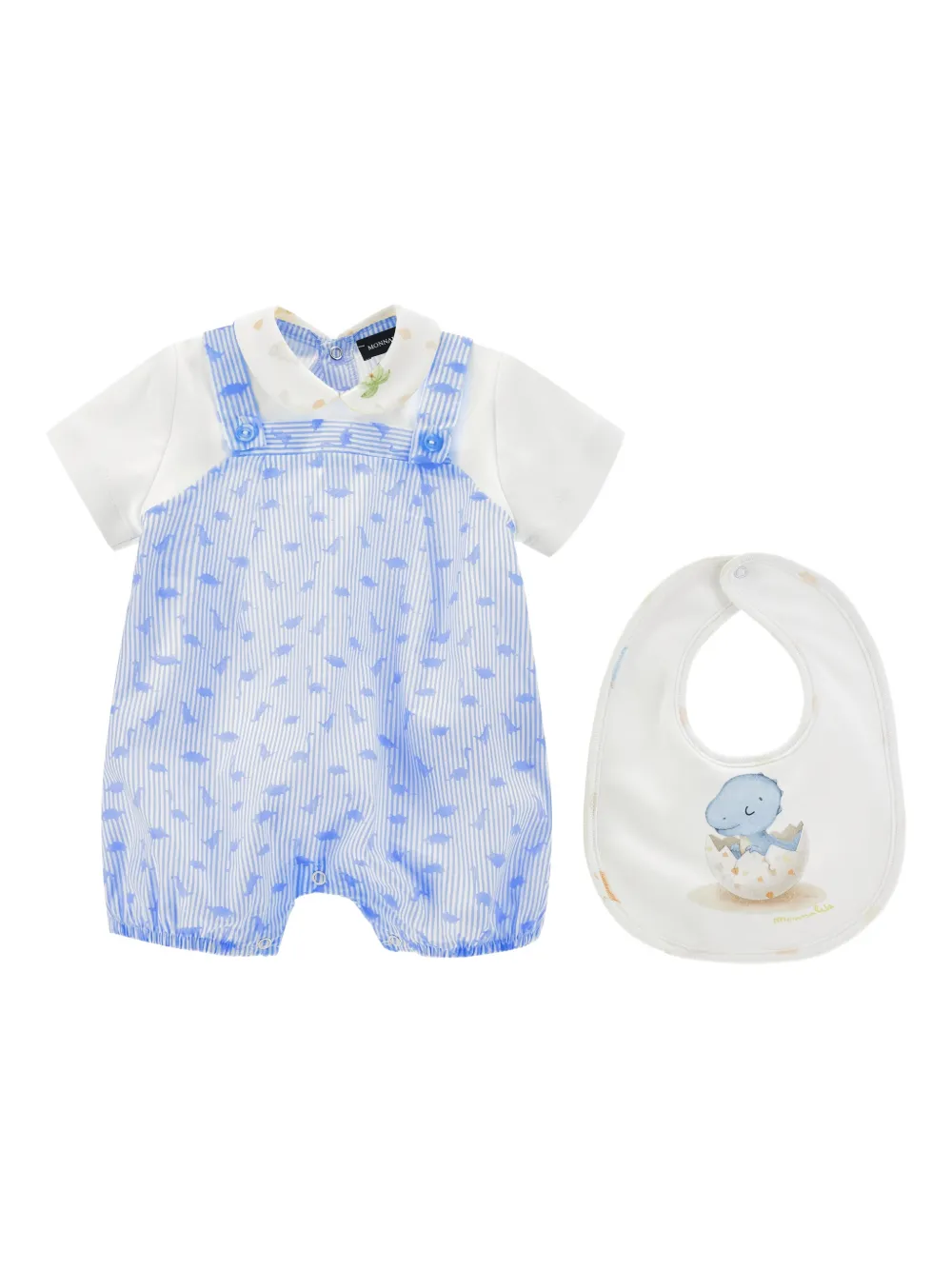 Monnalisa Set neonato a righe - Blu
