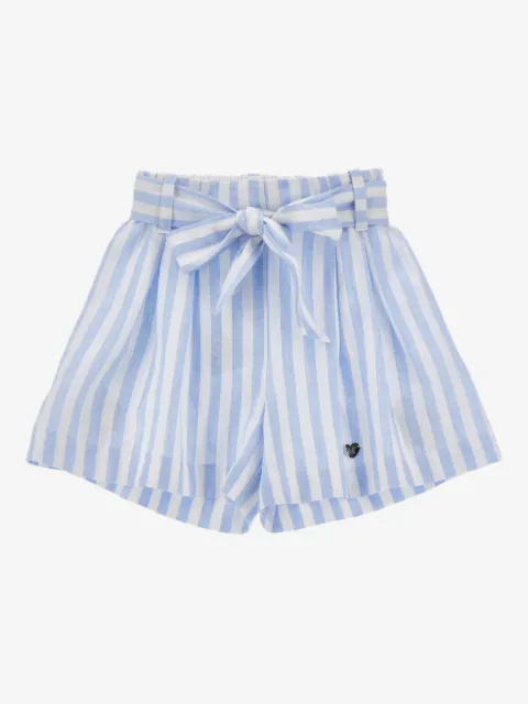 Monnalisa tie-waist striped shorts