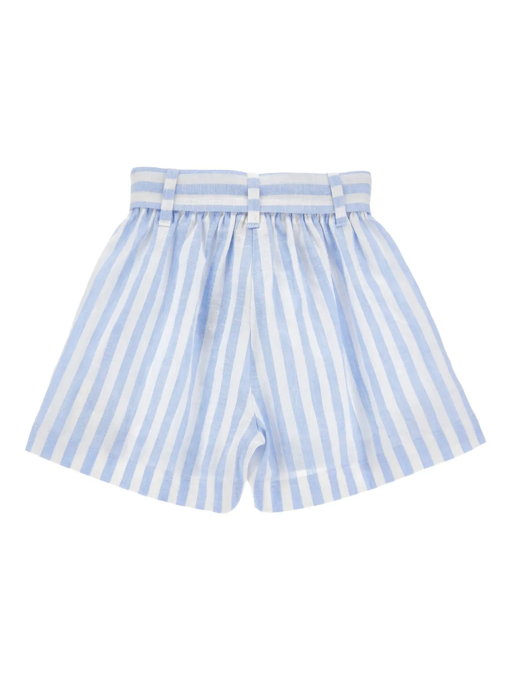  Monnalisa Striped Tie-fastening Shorts - Blue 