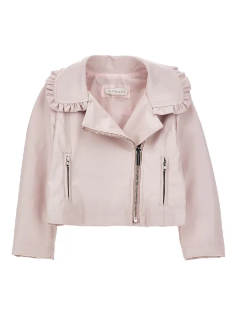 Monnalisa ruffled zip jacket