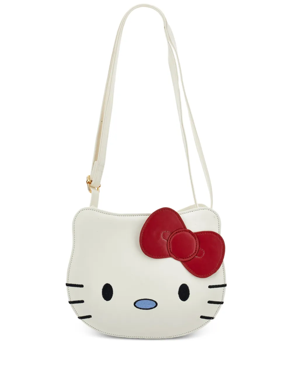 Monnalisa X Sanrio Borsa a spalla Hello Kitty con fiocco - Bianco