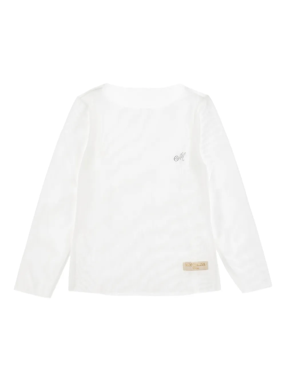 Monnalisa Top a maniche lunghe - Bianco