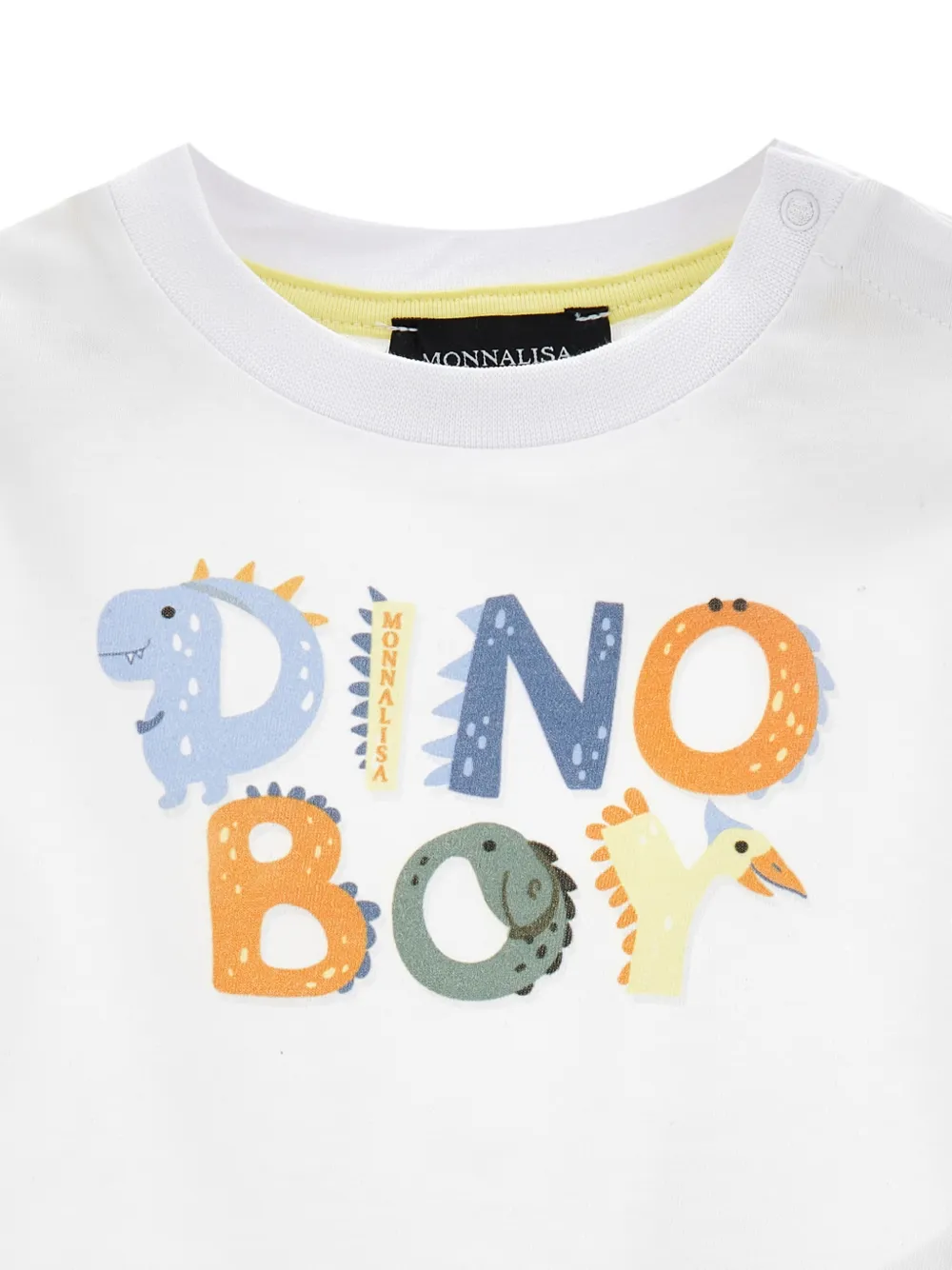 Monnalisa Shorts met dinosaurus-print Geel
