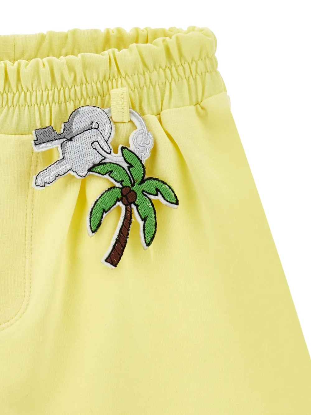 Monnalisa Shorts met dinosaurus-print Geel