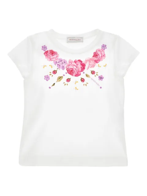 Monnalisa playera con estampado floral