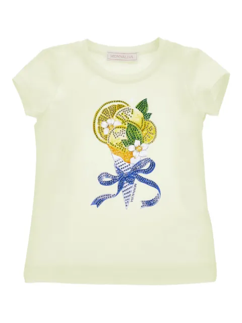 Monnalisa Verziertes T-Shirt