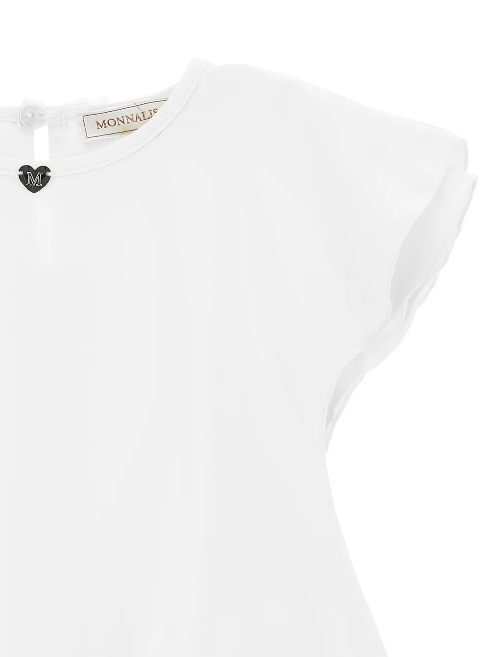 Monnalisa Gelaagde top met strik Wit