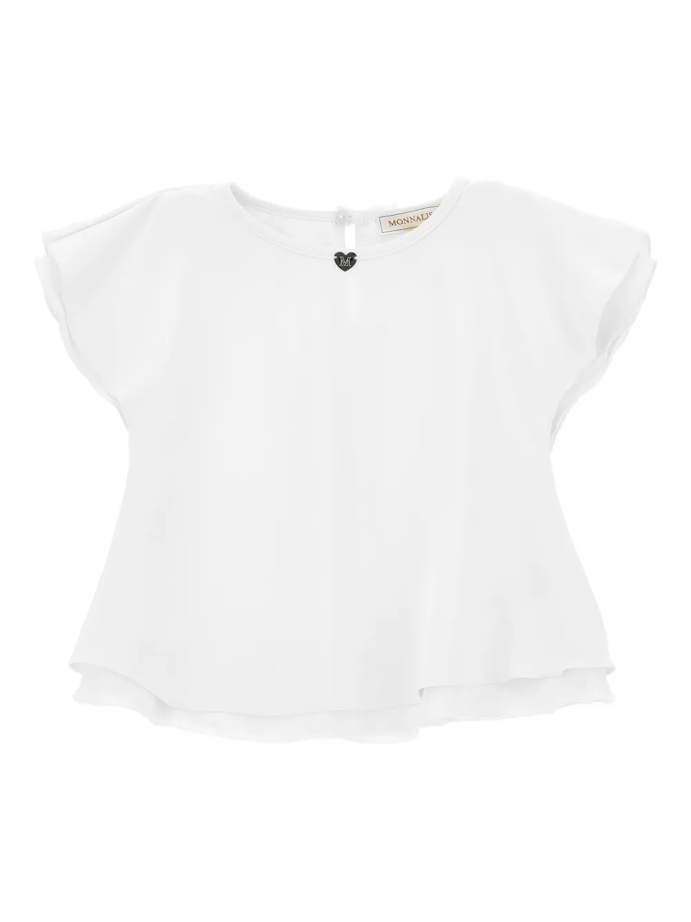 Monnalisa Top con fiocco - Bianco