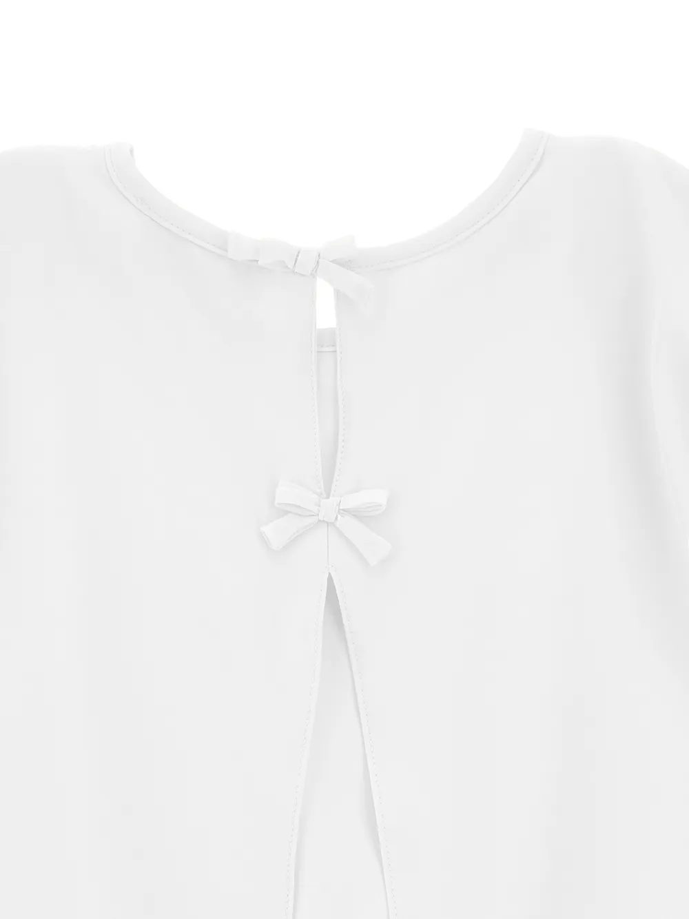 Monnalisa Gelaagde top met strik Wit