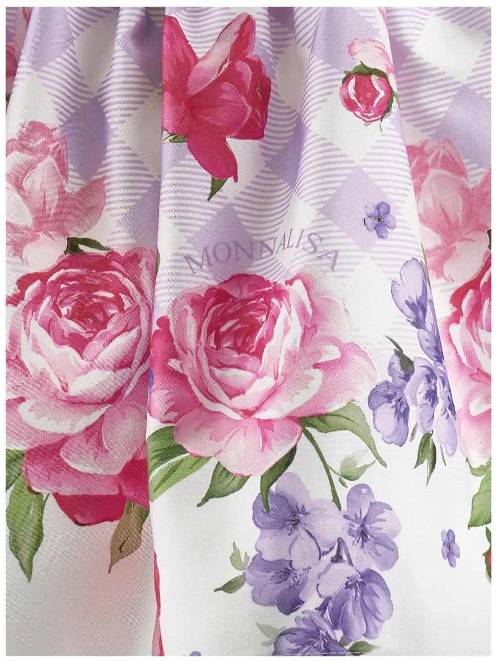 Monnalisa Rok met bloemenprint Paars