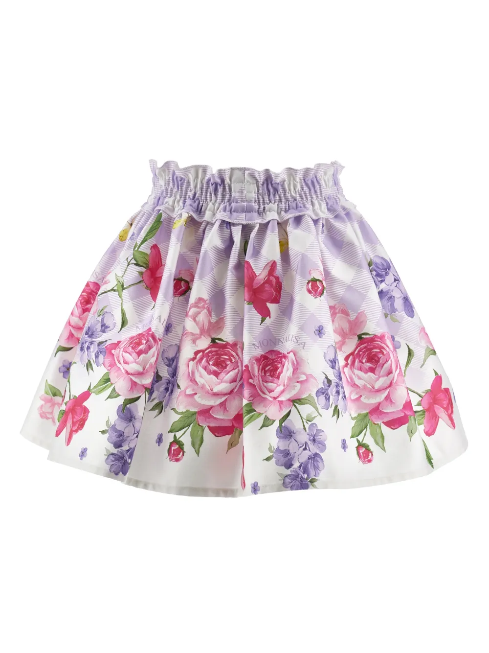 Monnalisa Rok met bloemenprint Paars