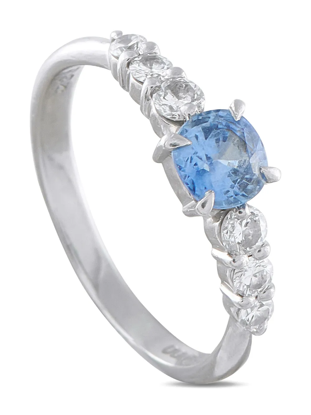 LB Exclusive platinum diamond and sapphire ring - シルバートーン LB Exclusive platinum diamond and sapphire ring - シルバートーン