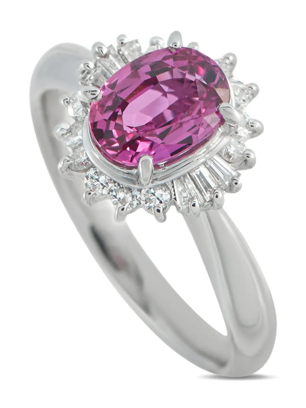 LB Exclusive platinum diamond and sapphire ring - Argento