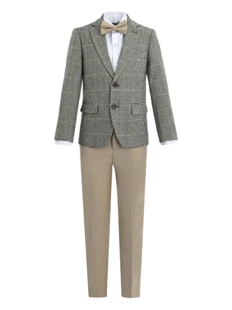 Moustache traje de tres piezas con botones