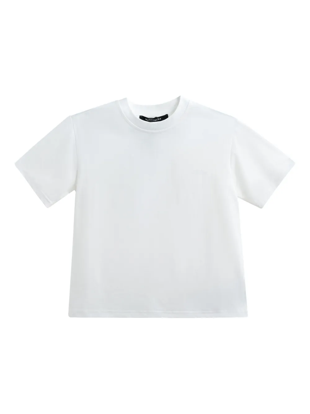 Moustache Kids' Short-sleeve Crew-neck T-shirt In White