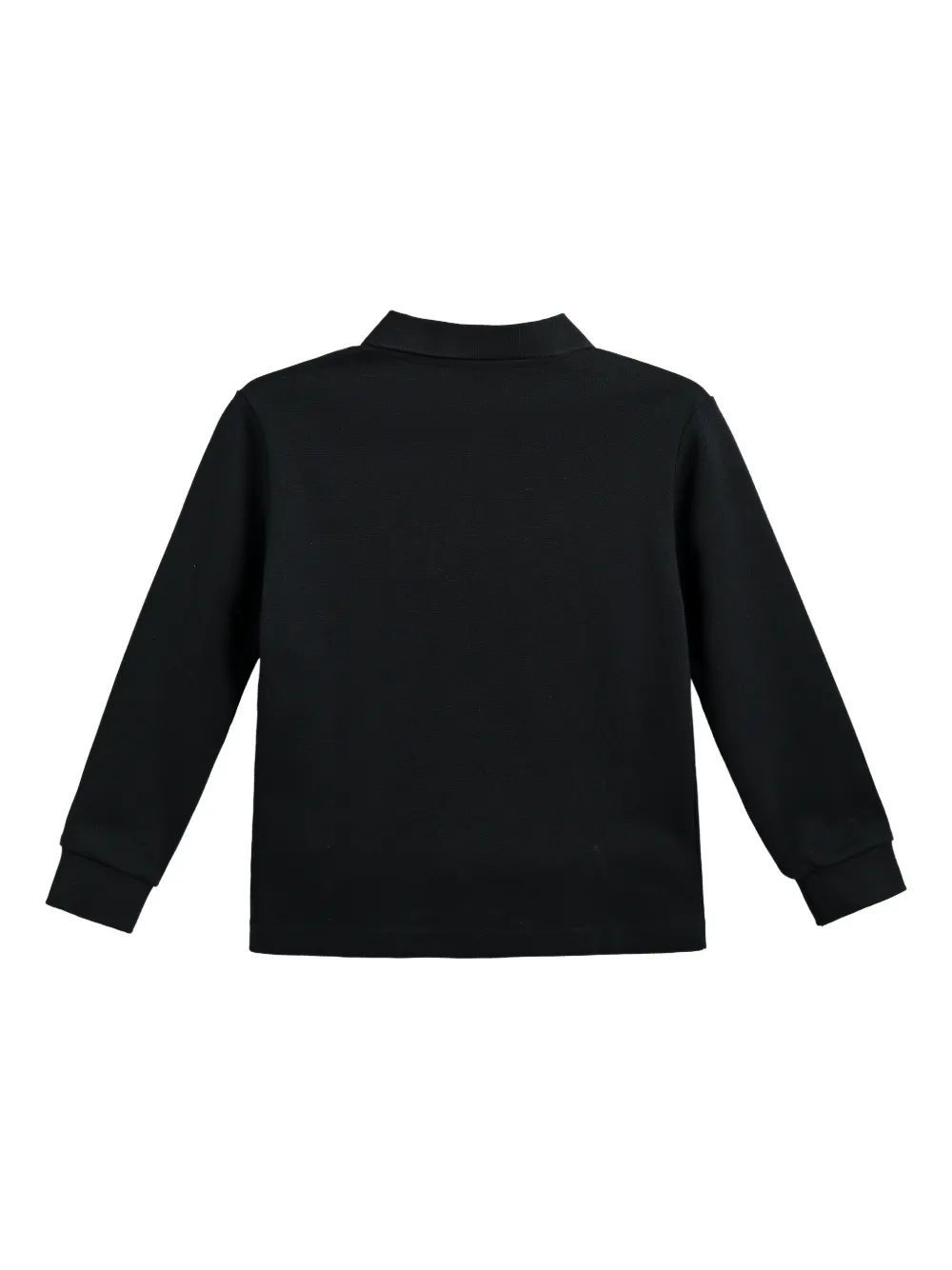 Moustache Long-sleeve Polo Shirt In Blue