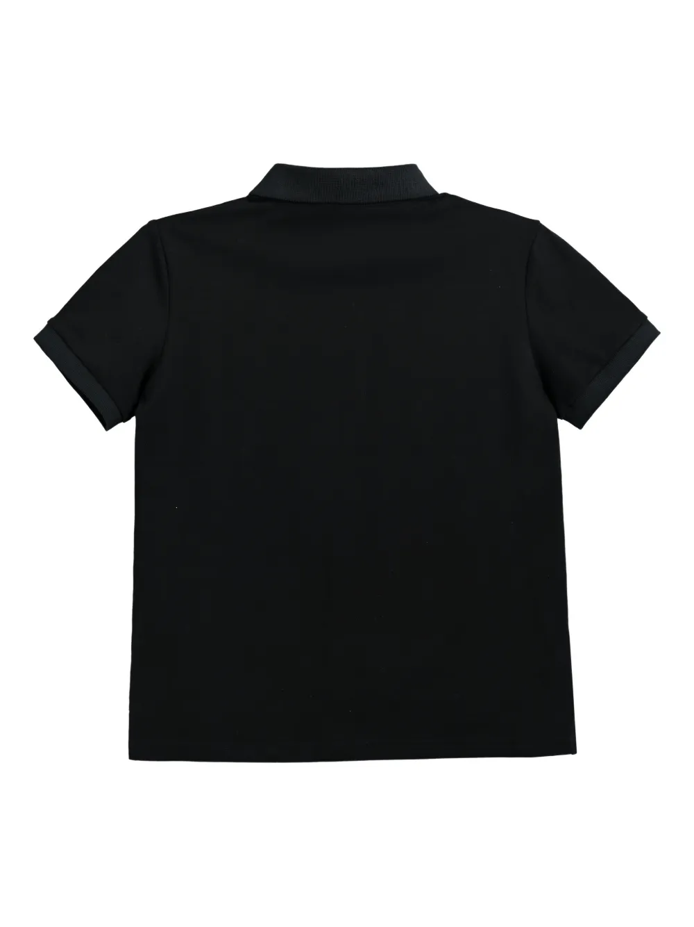 Moustache Short-sleeve Polo Shirt In Black