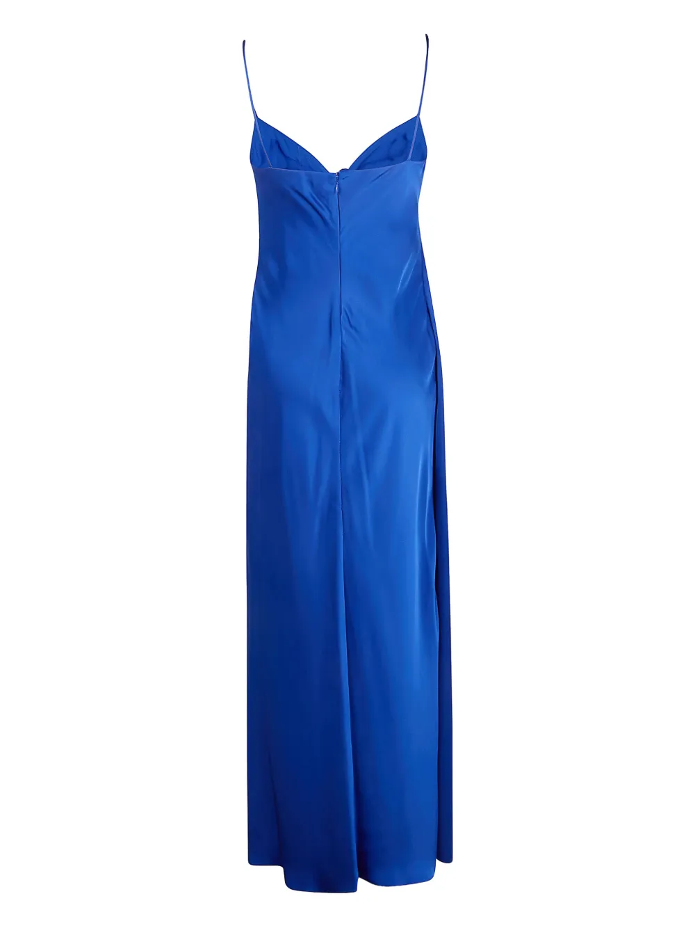 Lauren Ralph Lauren twist-front sleeveless gown dress - Blauw