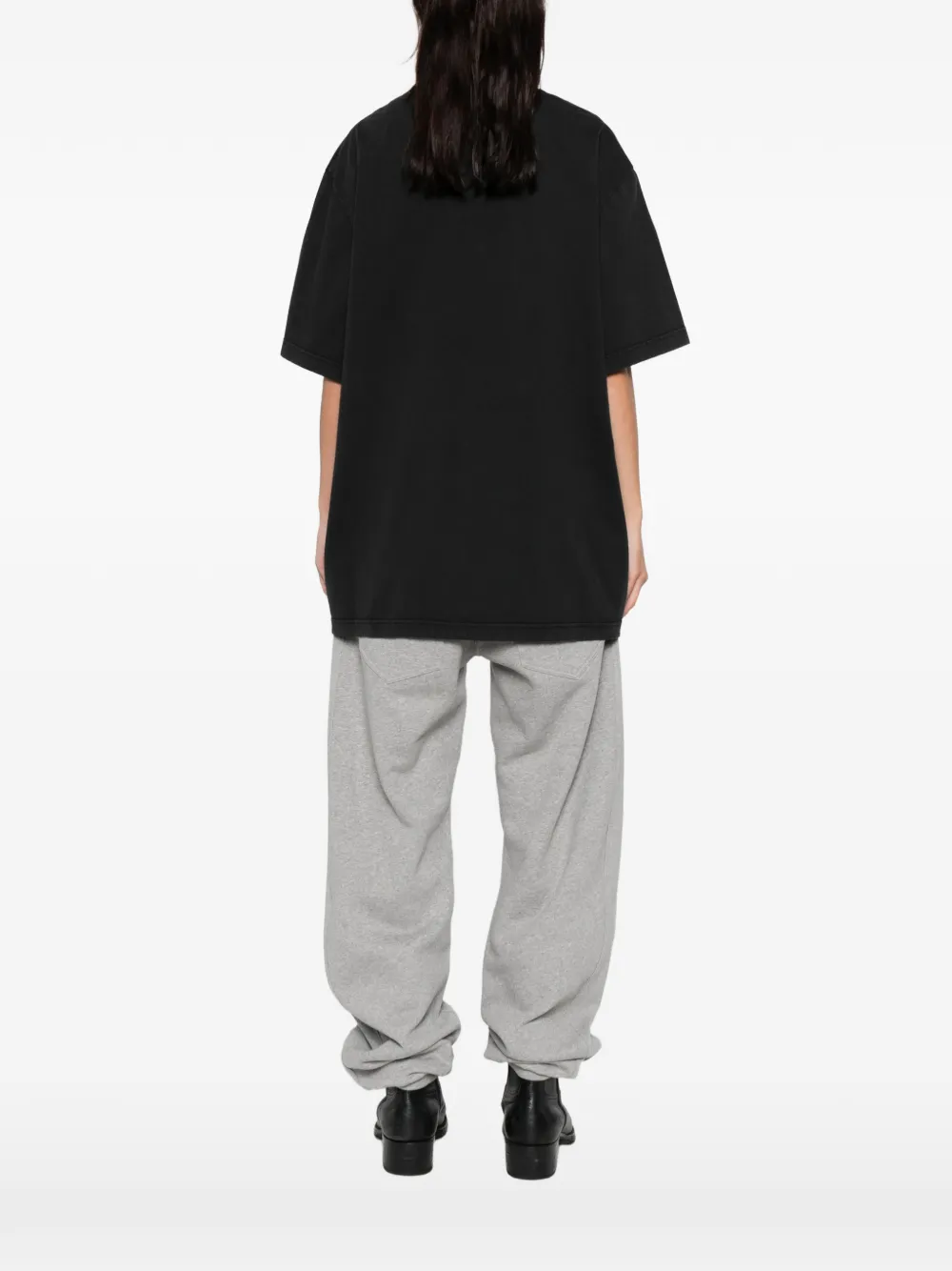 Attico Cotton T-shirt In Black