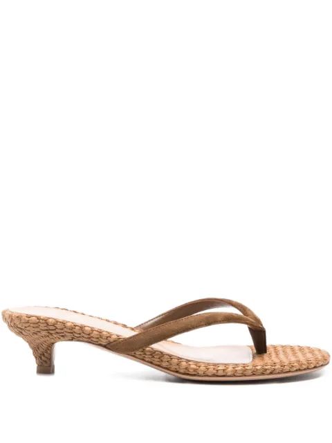 Gianvito Rossi 35mm woven heel sandals