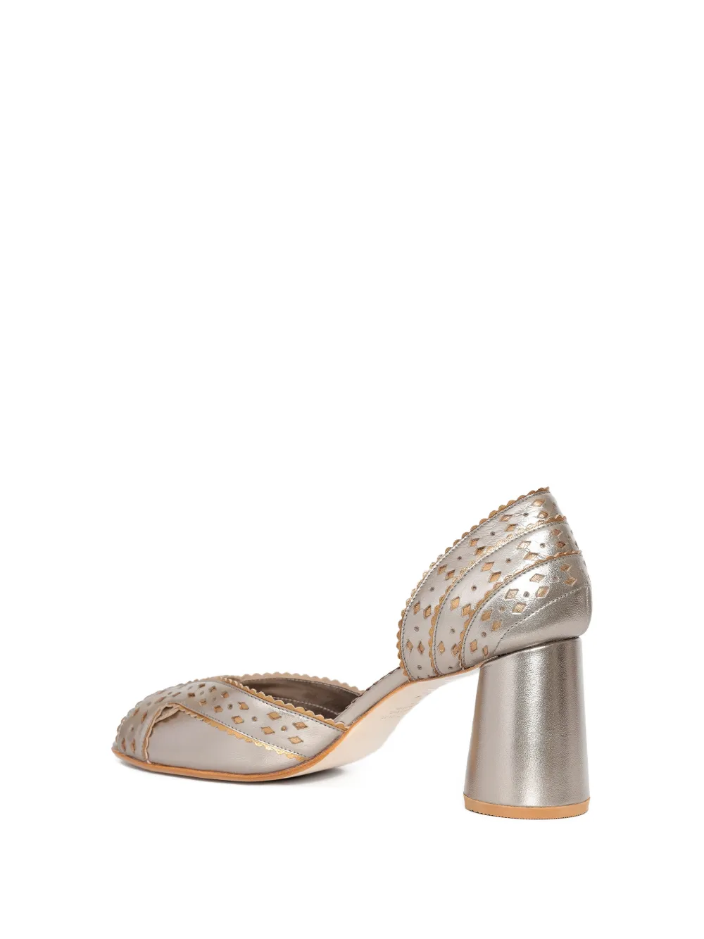 Sarah Chofakian 65mm Secret Garden Cut-out Sandals In Multi