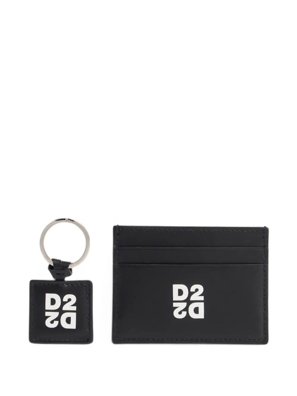 DSQUARED2 Set portacarte con stampa - Nero