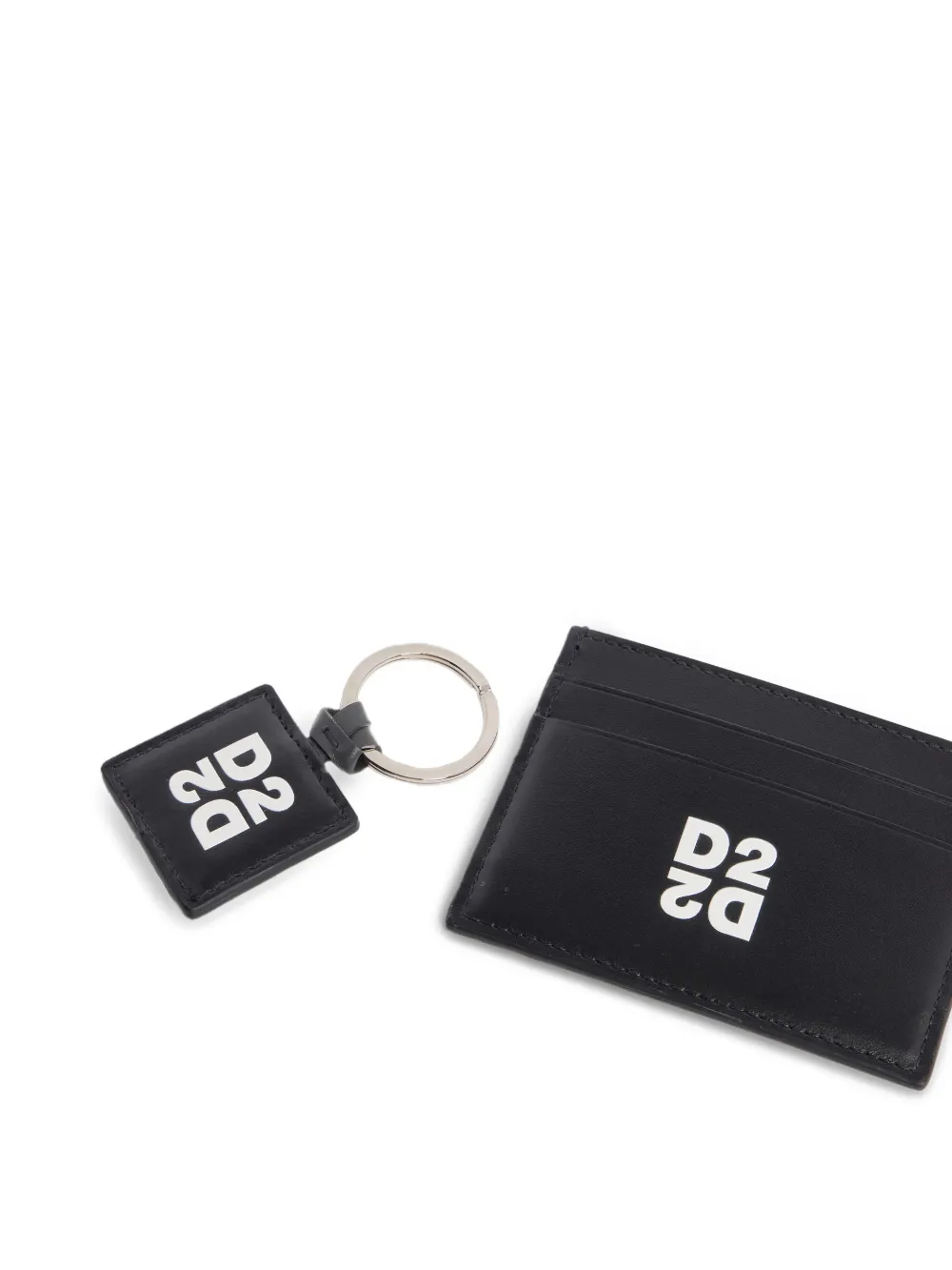 DSQUARED2 Pasjeshouder cadeauset met logoprint Zwart