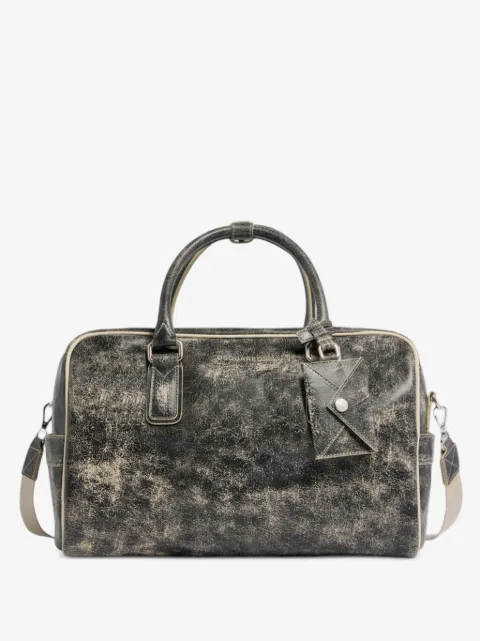 DSQUARED2 D2 craked leather duffle