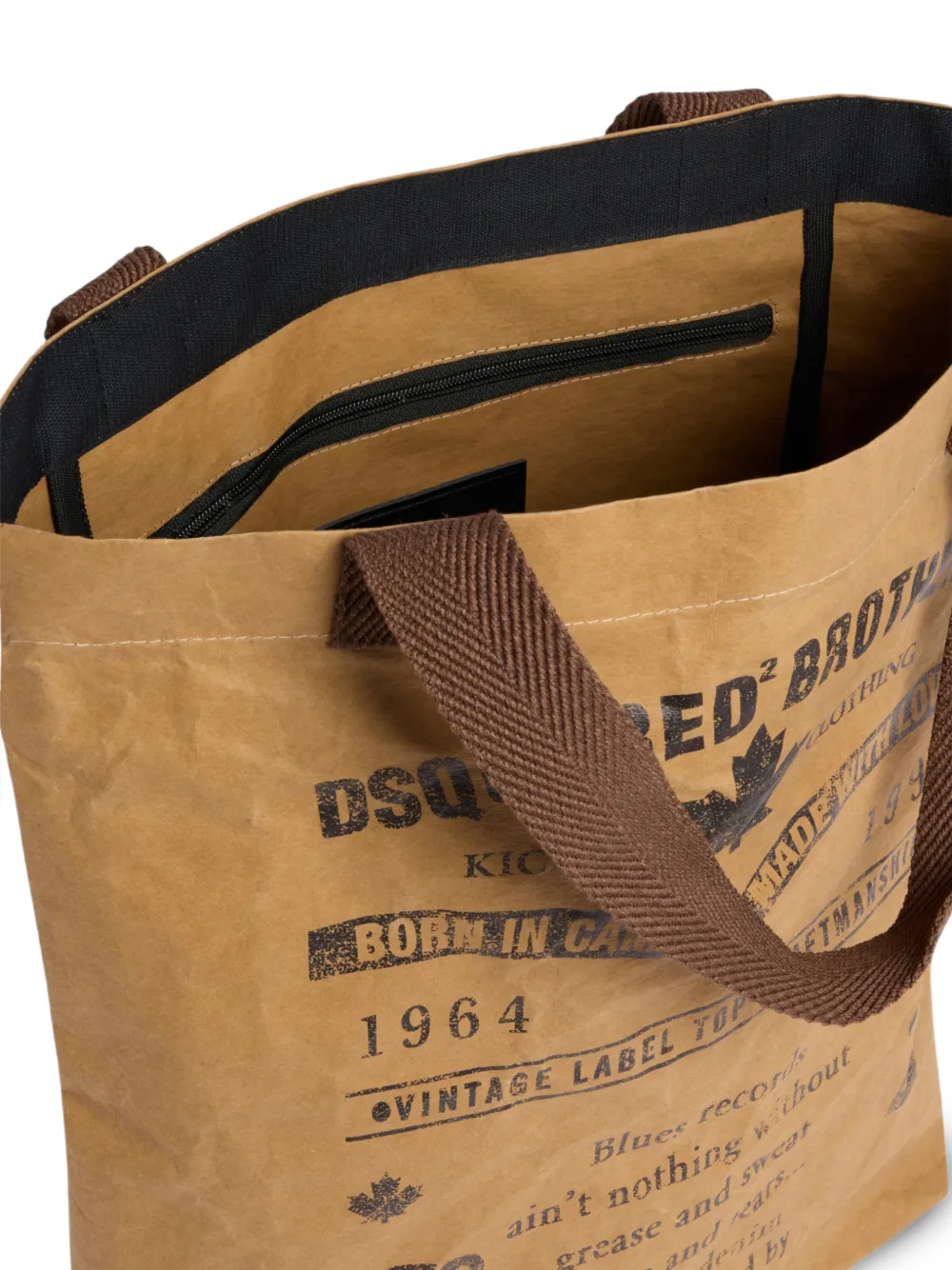 DSQUARED2 Shopper met tekst Beige