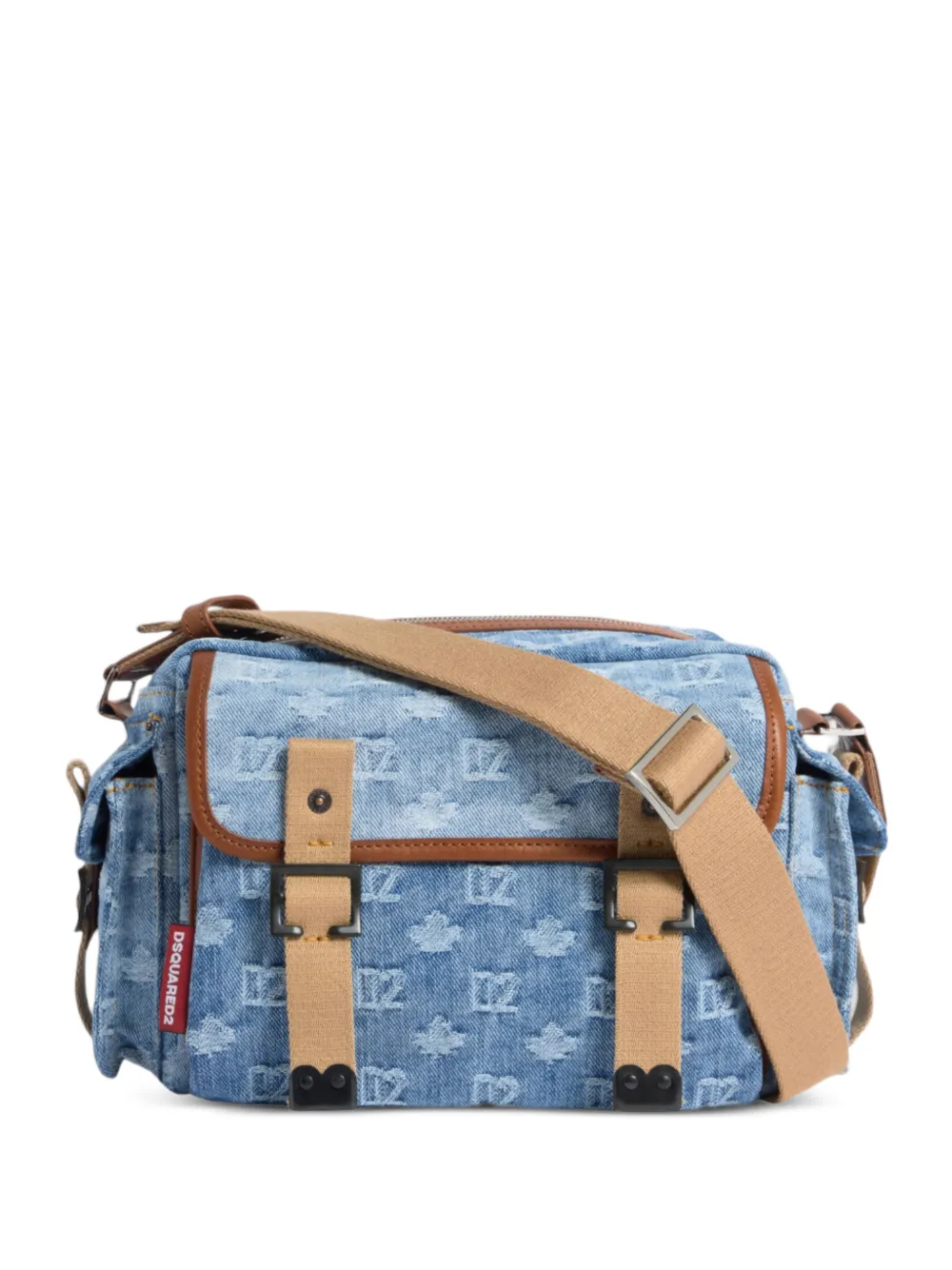 DSQUARED2 Borsa a tracolla con monogramma - Blu