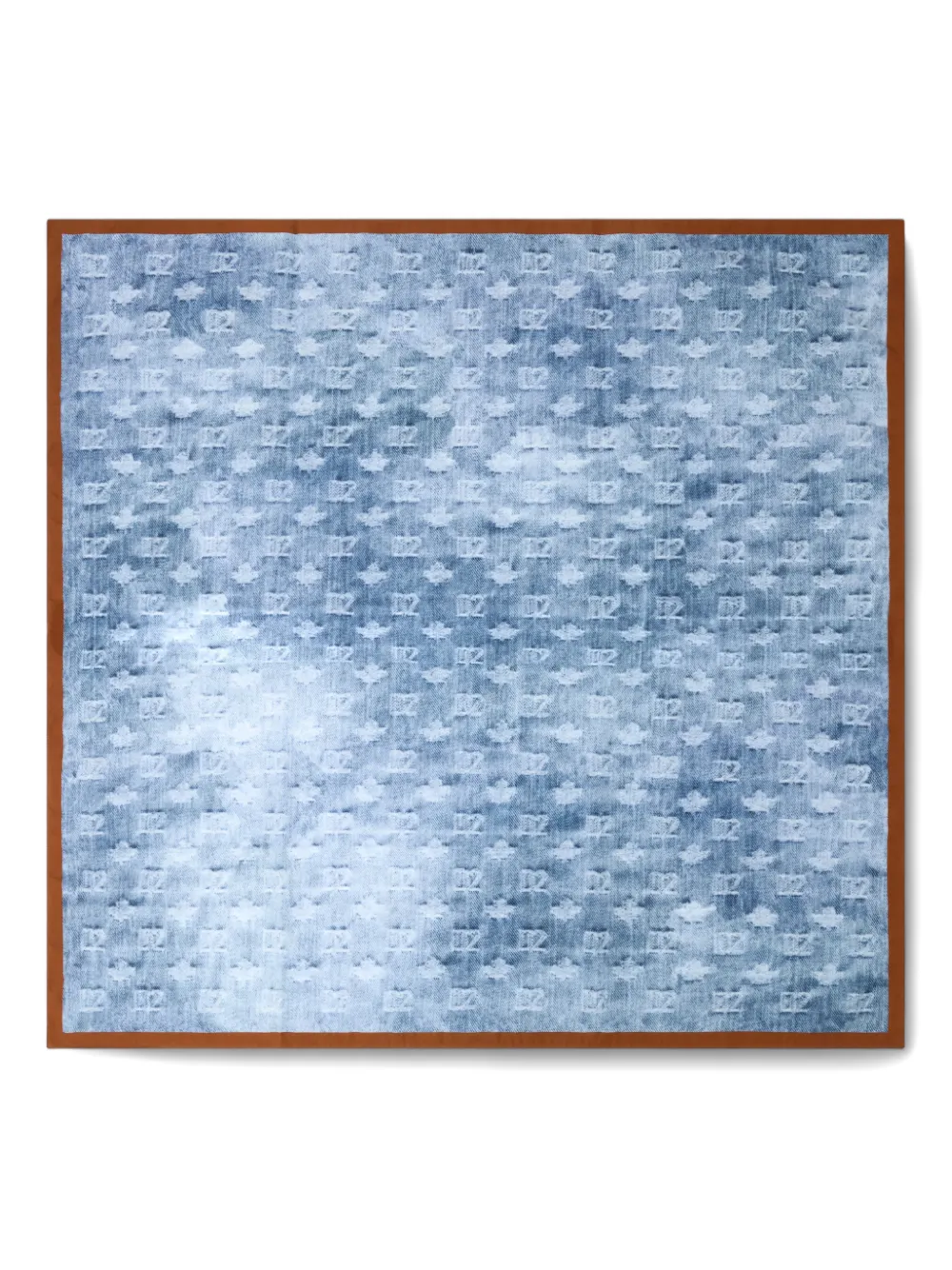 DSQUARED2 monogram-print scarf | Blue | Image 1