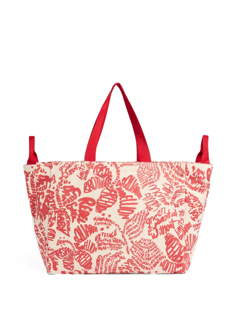 DSQUARED2 Rebel Hibiscus shopper Wit