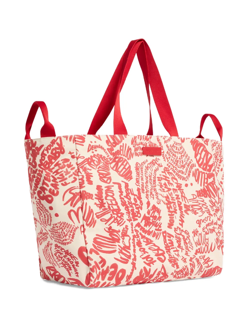 DSQUARED2 Rebel Hibiscus shopper Wit